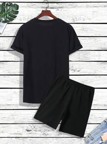 Manfinity Hypemode Bộ hai mảnh Nam Dây kéo Túi Hoạt hình Giải trí - màu đen - Xem 2