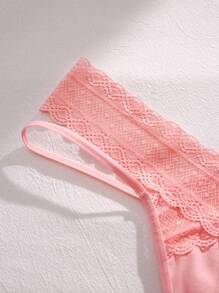 Snug Zone 7packs Contrast Lace Panty Set Sexy Lingerie