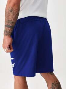 Manfinity EMRG Nam Plus Đồ họa Hoạt hình Eo dây rút Quần short - Màu xanh hải quân - Xem 2