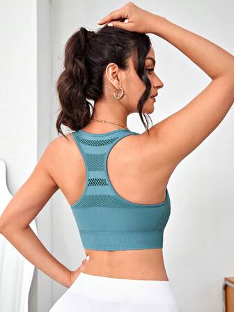 鏤空工字運動型胸罩