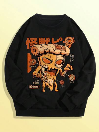 Ilustrata Guys Cartoon Graphic Sweatshirt