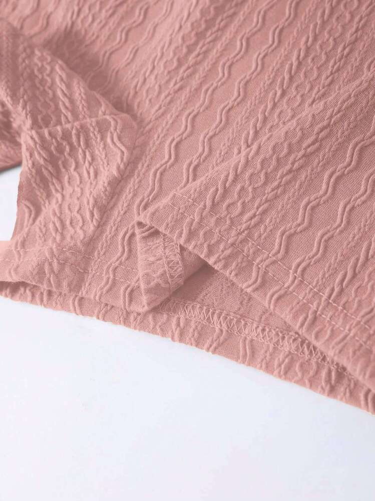 SHEIN Privé バックレスタイ ホルター ユニタードロンパース - ピンク - 見る 5