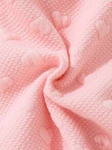 SHEIN Baby Girl Heart Embossed Bow Front Joggers - Multicolor - View 5