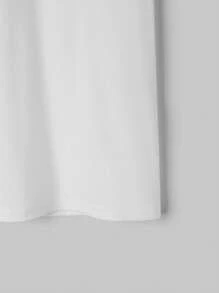 Tartagain 少女休閒寬鬆t恤,字母印花,適合夏日穿著 - 白色 - 查看 6