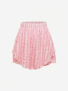 SHEIN Unity 素色木耳邊短褲