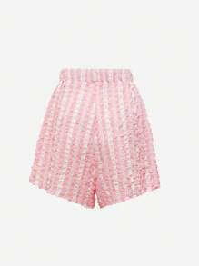 SHEIN Unity 素色木耳邊短褲