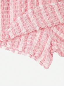 SHEIN Unity 素色木耳邊短褲