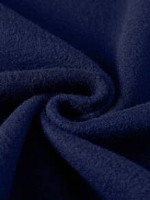 Men Battery Print Thermal Lined Sweatshirt - Navy Blue - View 3