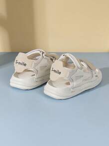 男孩雙色魔術貼運動涼鞋適合夏天 - 米色 - 查看 5