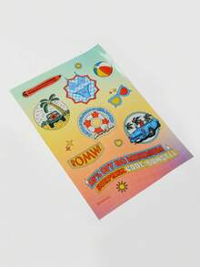 ROMWE 1 feuille Autocollant Assorti - Multicolore - Voir 2