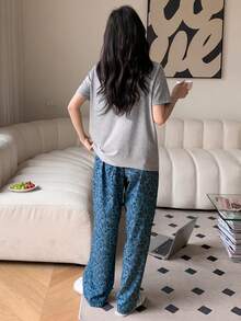 DAZY Áo phông trơn & In hoa Quần - Nhiều màu - Xem 2