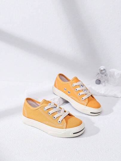 2023春夏新品到貨笑臉帆布鞋適用於兒童,時尚,休閒,舒服的,平底鞋底運動鞋