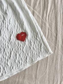 標語圖案休閒服套裝 - 白色 - 查看 5