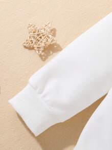 SHEIN Young Boy Slogan Graphic Sweatshirt - White - View 6