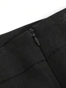 DAZY Solid Flare Leg Pants,Women Dress Pants - Black - View 4