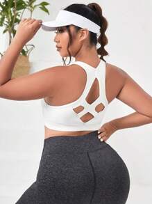 Yoga Basic 大碼拉鏈開襟工字運動型文胸