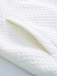 Aesthetic Post Áo khoác Nam Nút phía trước Lá thư - Màu be - Xem 7