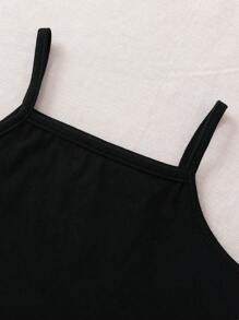 女小童西裝領馬甲西裝外套和百褶半身裙和吊帶上衣 - 彩色 - 查看 3