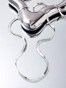 SHEIN ICON 時尚極簡風格多層腰鏈適合女士日常裝飾 - 銀色 - 查看 7