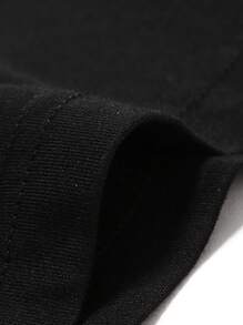 Manfinity Homme 男士大码撞色貼布細節T恤 - 彩色 - 查看 4