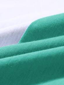 Manfinity Homme 男士大码撞色貼布細節T恤 - 彩色 - 查看 5