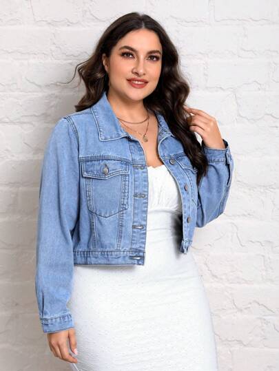 EMERY ROSE Hơn Túi có nắp Áo khoác denim