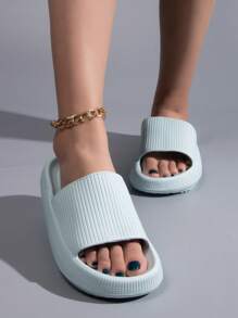 Summer Fashionable Home & Outdoor Unisex Breathable Quick-drying Lightweight Soft-soled Slippers - Baby Blue - View 3