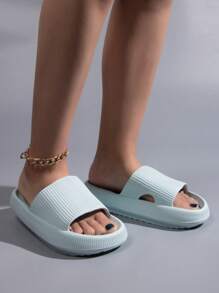 Summer Fashionable Home & Outdoor Unisex Breathable Quick-drying Lightweight Soft-soled Slippers - Baby Blue - View 4
