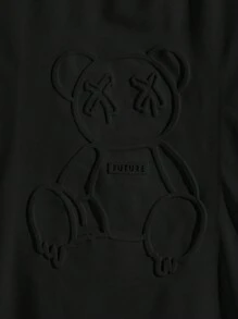 EASEVO Men Plus Bear Pattern Tee, Summer