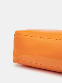 BizChic 中等的單肩包素色鏈條帶簡約風格 - 橘色 - 查看 6