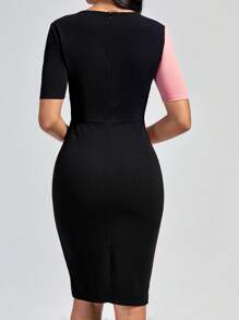 SHEIN Clasi Hai âm Mặt trước chéo Đầm - Nhiều màu - Xem 2