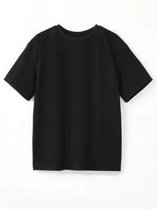 Tops con gái Hoa Lá thư Giải trí - màu đen - Xem 5