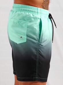 Manfinity Swimmode Männer Badehose mit Farbverlauf, Tunnelzug,
