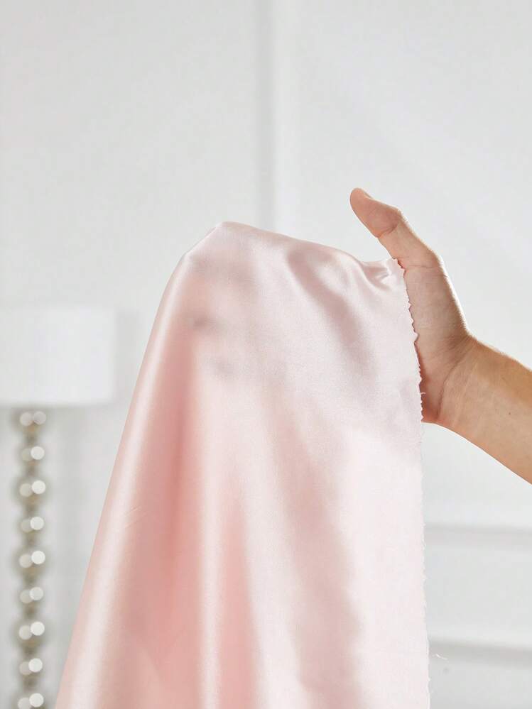 Conjunto de pijama con encaje en contraste con botón delantero de satén - Rosa Pálido - Añade 7