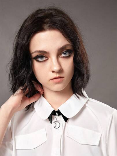 Academia 1 pezzo Choker funky decorato luna per donne per decorazione quotidiana