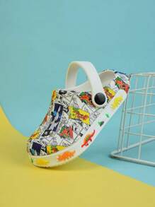 Children's Shark Pattern Casual Breathable Slip-On Shoes For Daily Wear