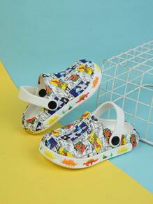 Children's Shark Pattern Casual Breathable Slip-On Shoes For Daily Wear
