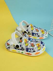 Children's Shark Pattern Casual Breathable Slip-On Shoes For Daily Wear