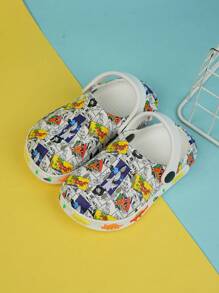 Children's Shark Pattern Casual Breathable Slip-On Shoes For Daily Wear