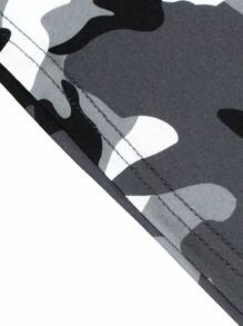 Manfinity LEGND 男士圆领短袖迷彩T恤 - 灰色 - 查看 7