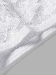 Men Lace Boxer Brief - White - View 5