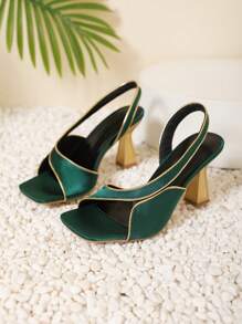 New Women's Summer Sexy Roman Style Fashion Stiletto Open-Toed Catwalk High-Heeled Shoes