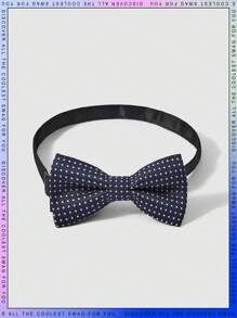 1pc Kids Rhombus Print Polyester Bow Tie For School Season - Multicolor - View 1
