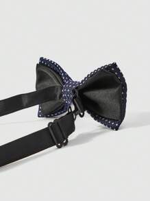 1pc Kids Rhombus Print Polyester Bow Tie For School Season - Multicolor - View 3