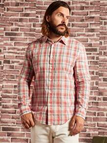 Manfinity NXTstreet 男士格紋印花襯衫 - 彩色 - 查看 5