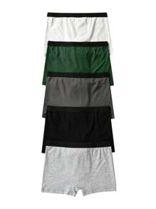 Tween Boy 5pack Gamepad & Letter Graphic Contrast Tape Boxer Brief