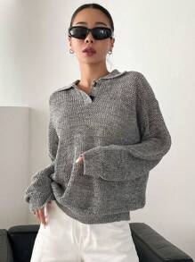 DAZY Rollkragen Dropped-Shoulder Pullover, Herbstkleidung