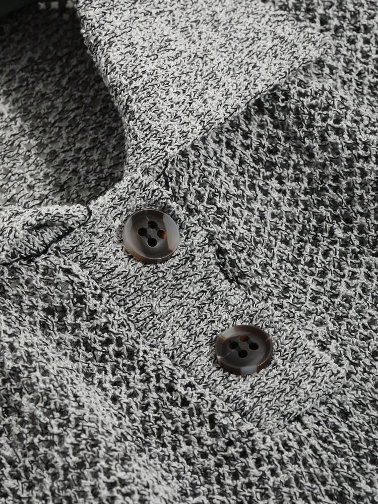 Polo Neck Drop Shoulder Sweater,Fall Clothes