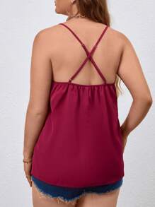 SHEIN Privé 大碼素色吊帶上衣