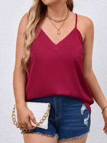 SHEIN Privé 大碼素色吊帶上衣